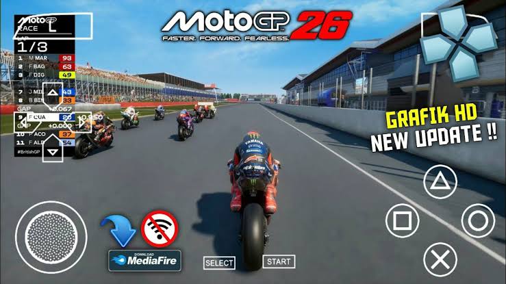Baixar MotoGP 26 PSP ISO para PPSSPP Android Offline